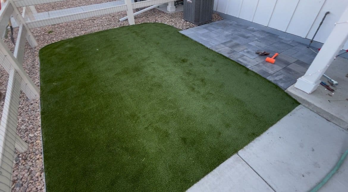 Paver Tile Makeover with Eco-Turf in Windsor